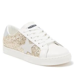 ✨ New✨ Vintage Havana sneakers gold glittery sparkly white size 7